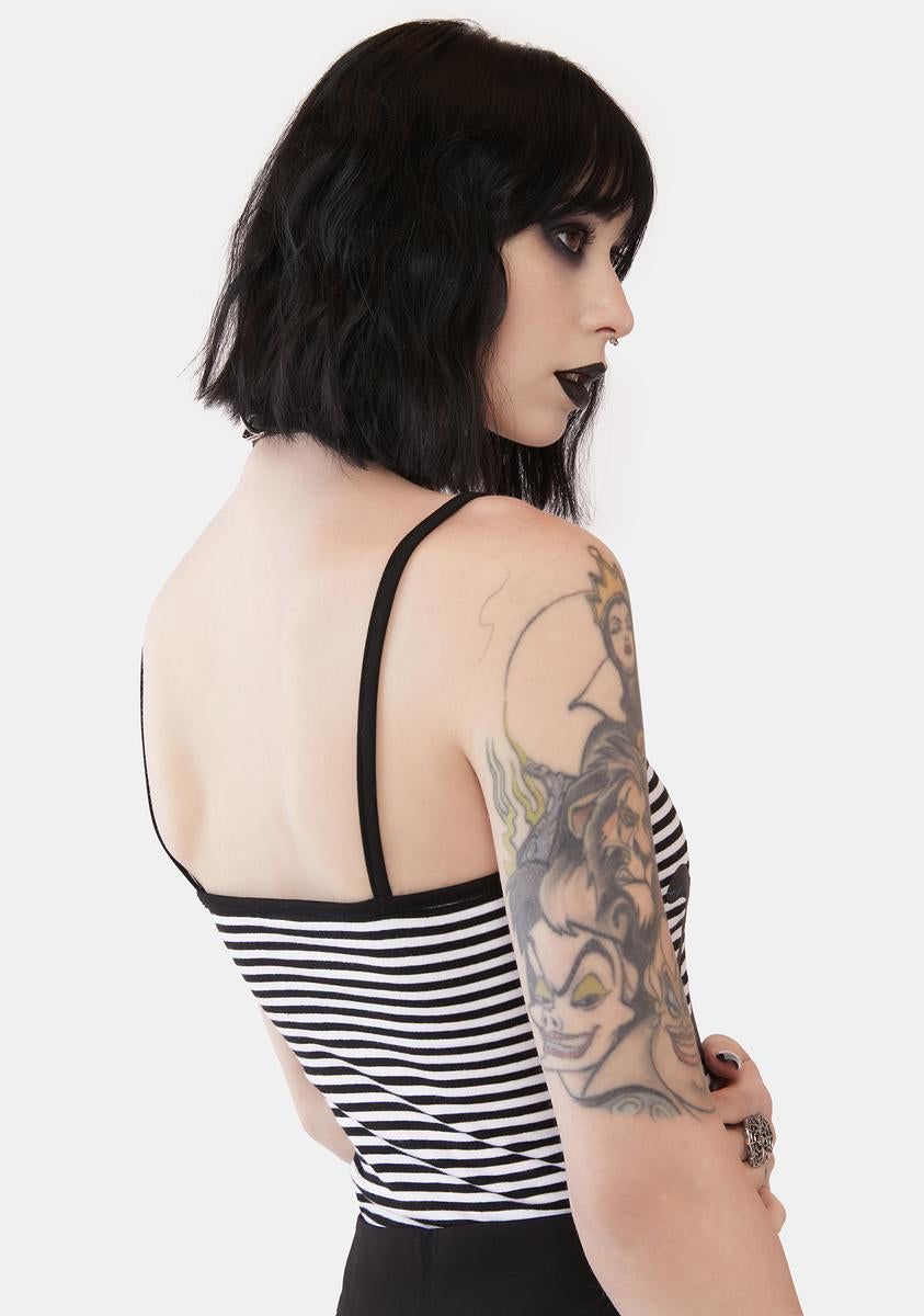 Purrrfect Moonlight Striped Tank sold by Dolls Kill product image thumbnail 4