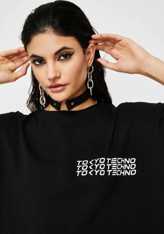 Techno Sunny Kiss Tee Dress sold by Dolls Kill