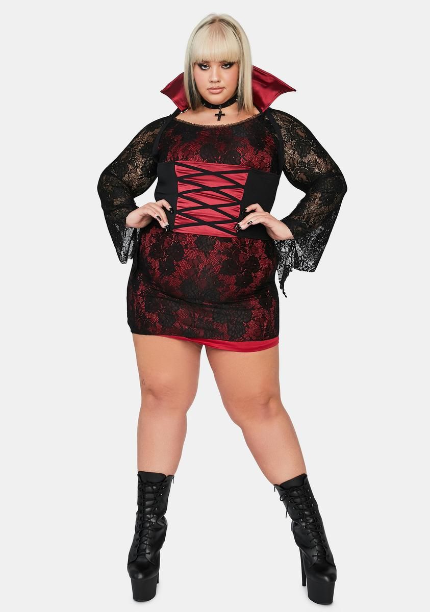 Plus Blood Thirsty Vampire Costume sold by Dolls Kill product image thumbnail 3