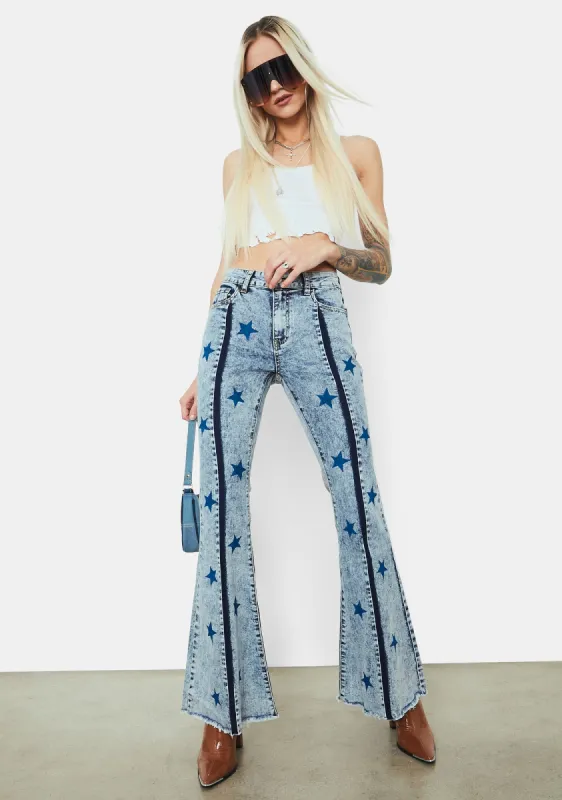 Overnight Star Denim Jeans sold by Dolls Kill