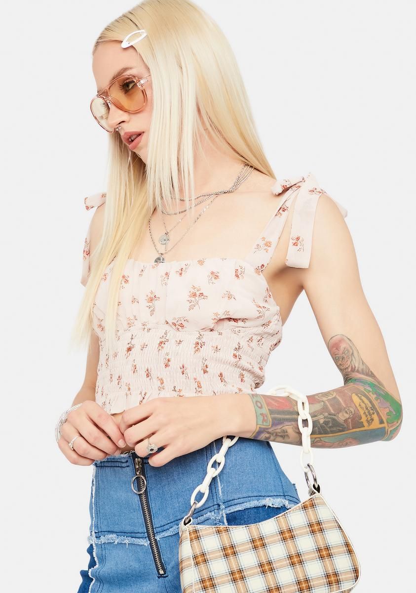 Rose Sappy Love Ruffle Crop Top sold by Dolls Kill product image thumbnail 2