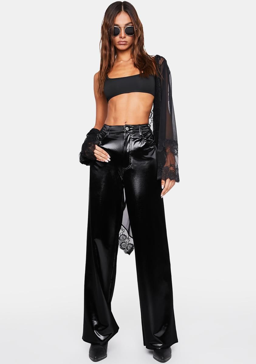 High Rise Wide Leg Pants sold by Dolls Kill product image thumbnail 3