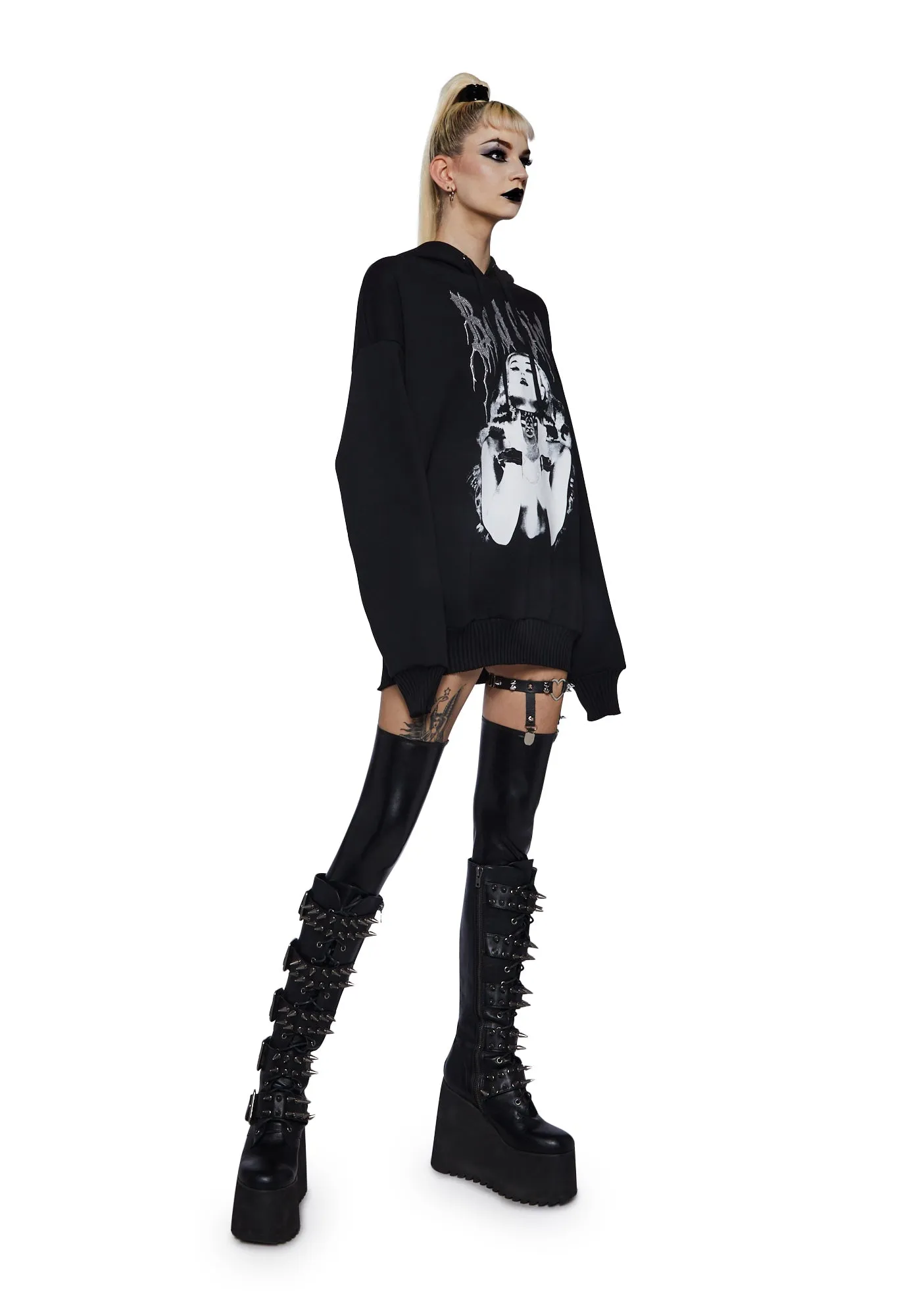 Your Naughty Type Oversized Hoodie sold by Dolls Kill product image thumbnail 2