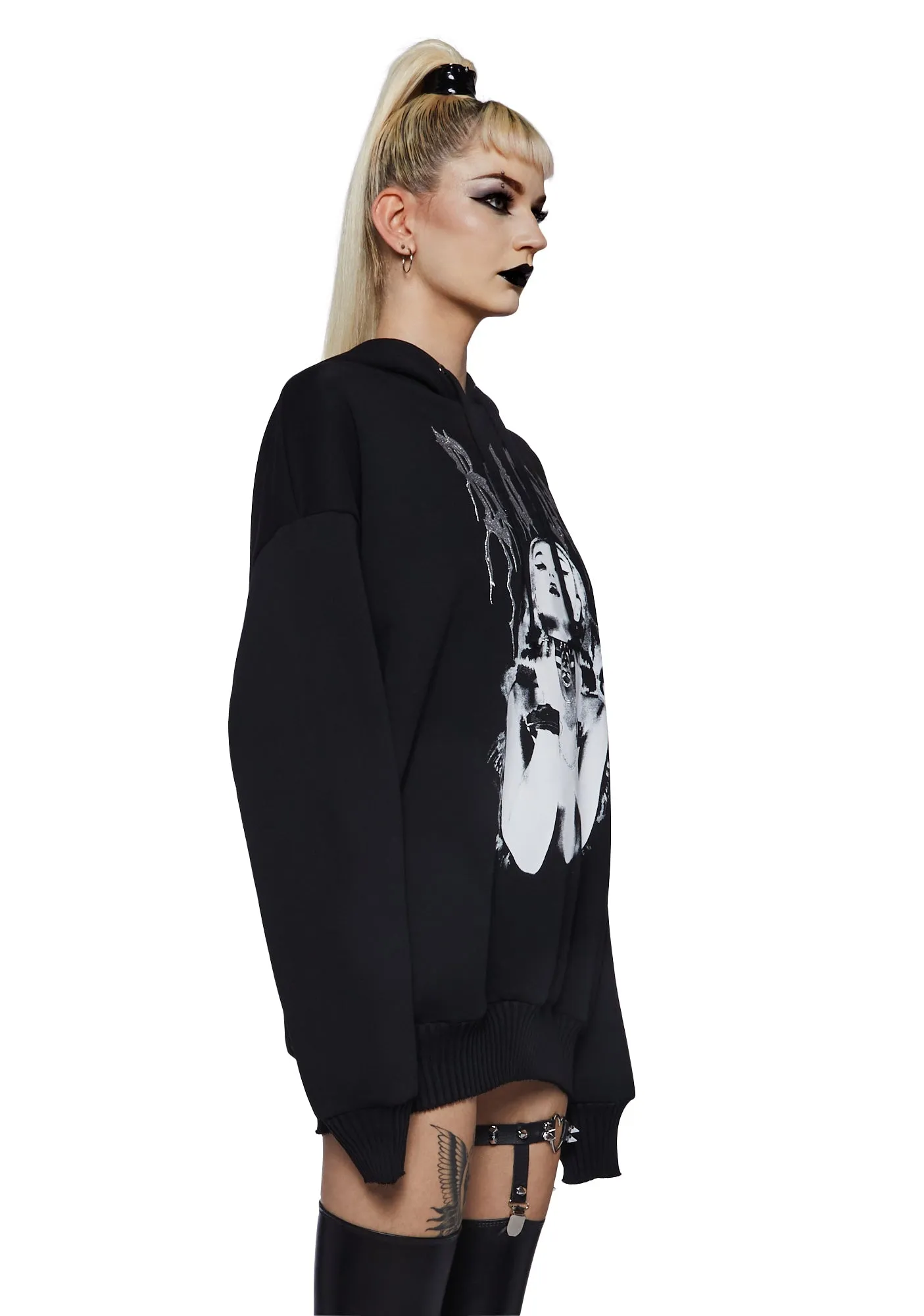 Your Naughty Type Oversized Hoodie sold by Dolls Kill product image thumbnail 3