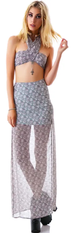 Midnight Cowgirl Crop Top sold by Dolls Kill