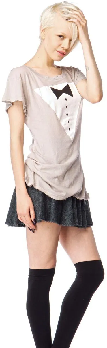 Black Tie Hippie Crew Tee sold by Dolls Kill product image thumbnail 5