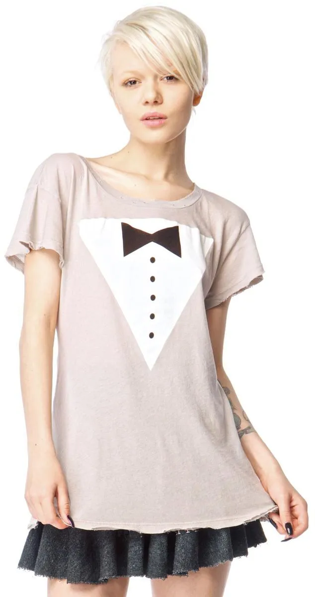 Black Tie Hippie Crew Tee sold by Dolls Kill product image thumbnail 3