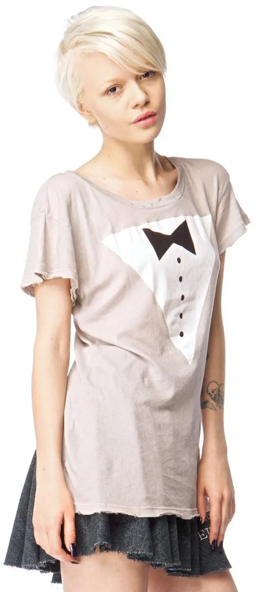 Black Tie Hippie Crew Tee sold by Dolls Kill product image thumbnail 4