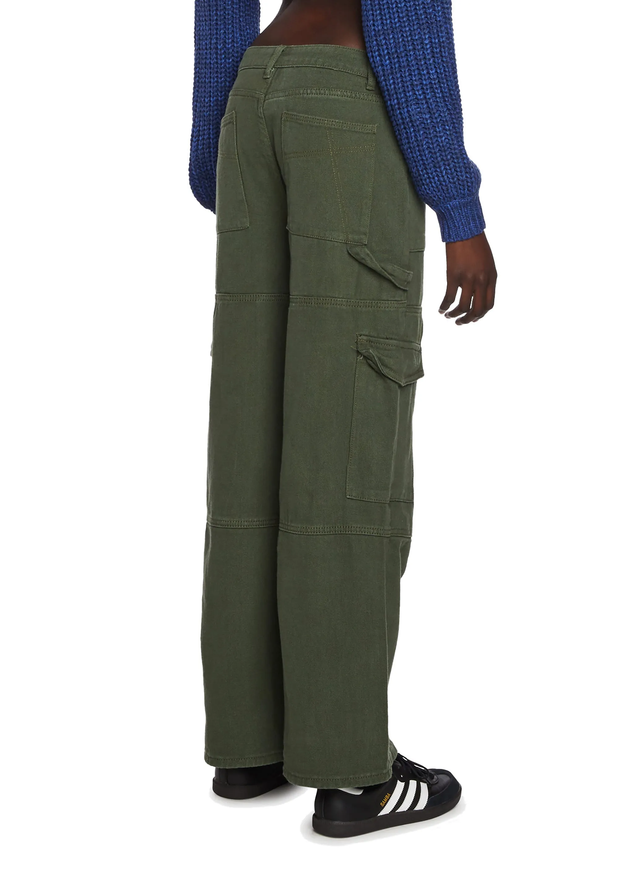 Ember Denim Cargo Pants - Olive sold by Dolls Kill product image thumbnail 5