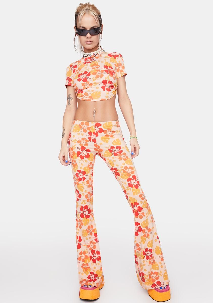 Crush Tropical Topics Hibiscus Top sold by Dolls Kill product image thumbnail 3