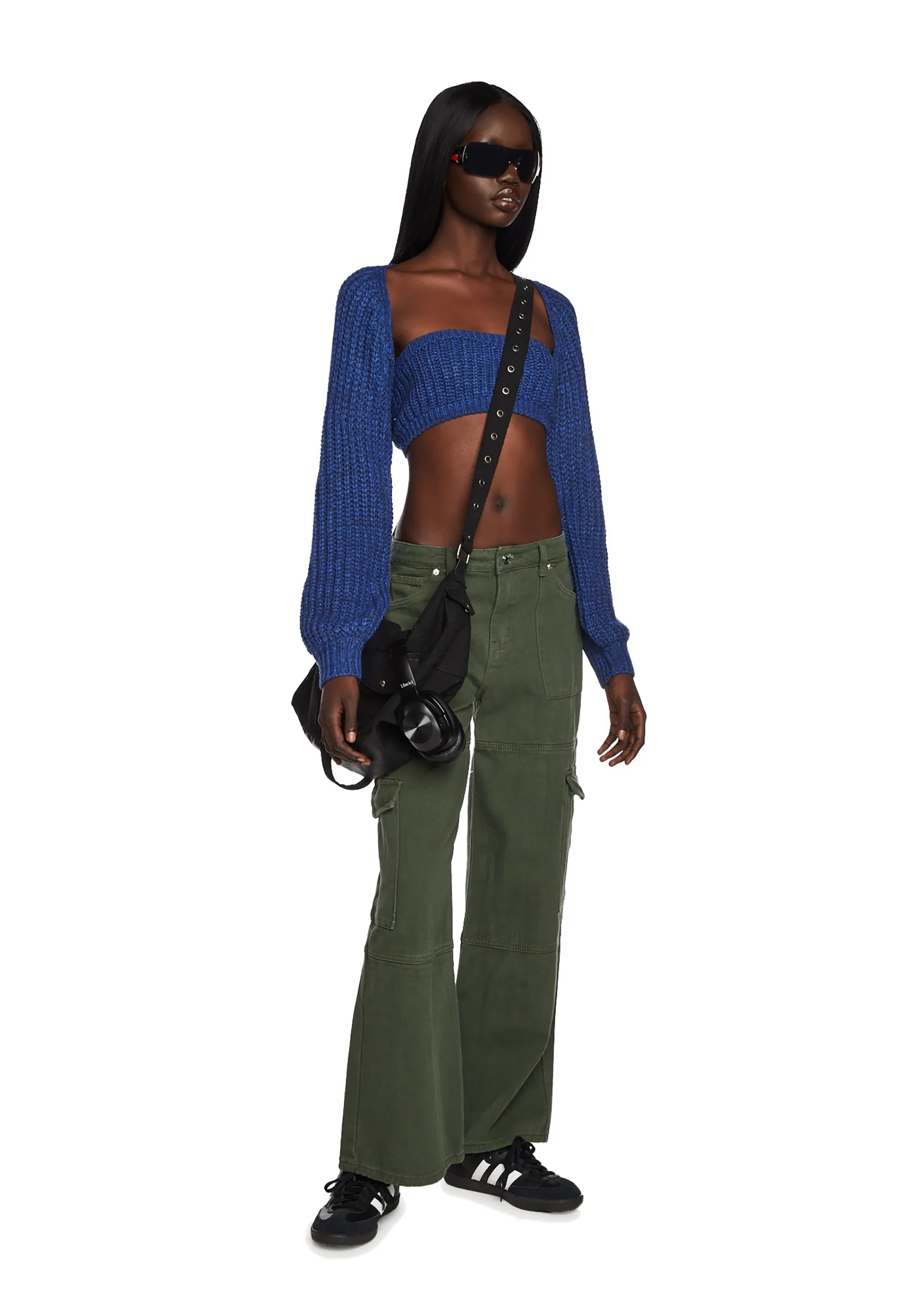 Ember Denim Cargo Pants - Olive sold by Dolls Kill product image thumbnail 2
