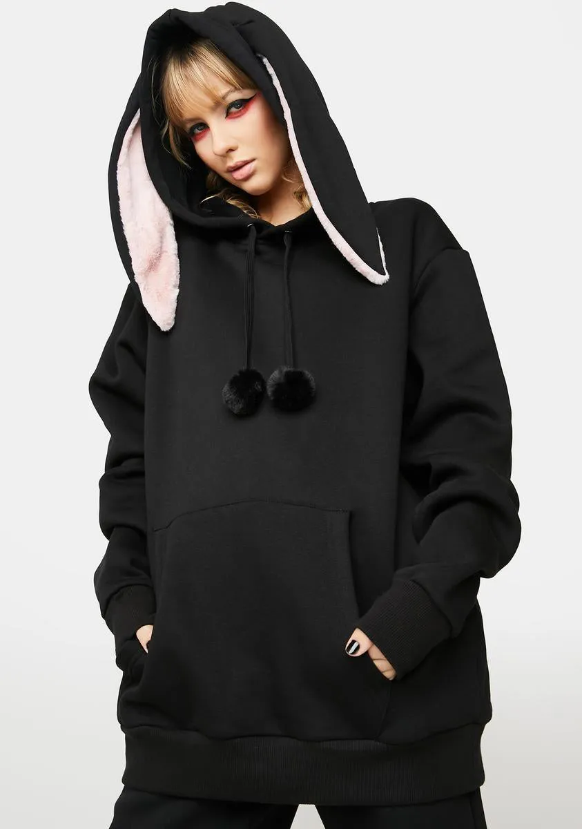 Sick Joke Bunny Ears Hoodie sold by Dolls Kill product image thumbnail 2