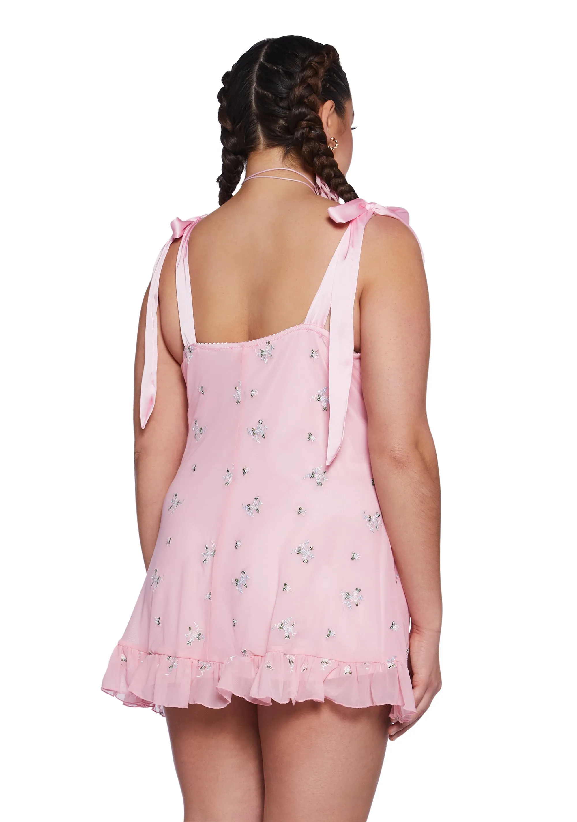 Plus Wildflower Fables Mini Dress - Pink sold by Dolls Kill product image thumbnail 4