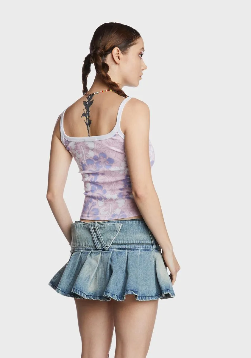 Hibiscus Crop Tank Top sold by Dolls Kill product image thumbnail 5