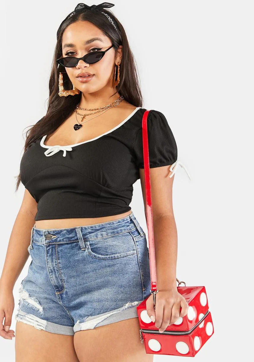 Plus Noir Sweeten The Deal Crop Top sold by Dolls Kill product image thumbnail 2