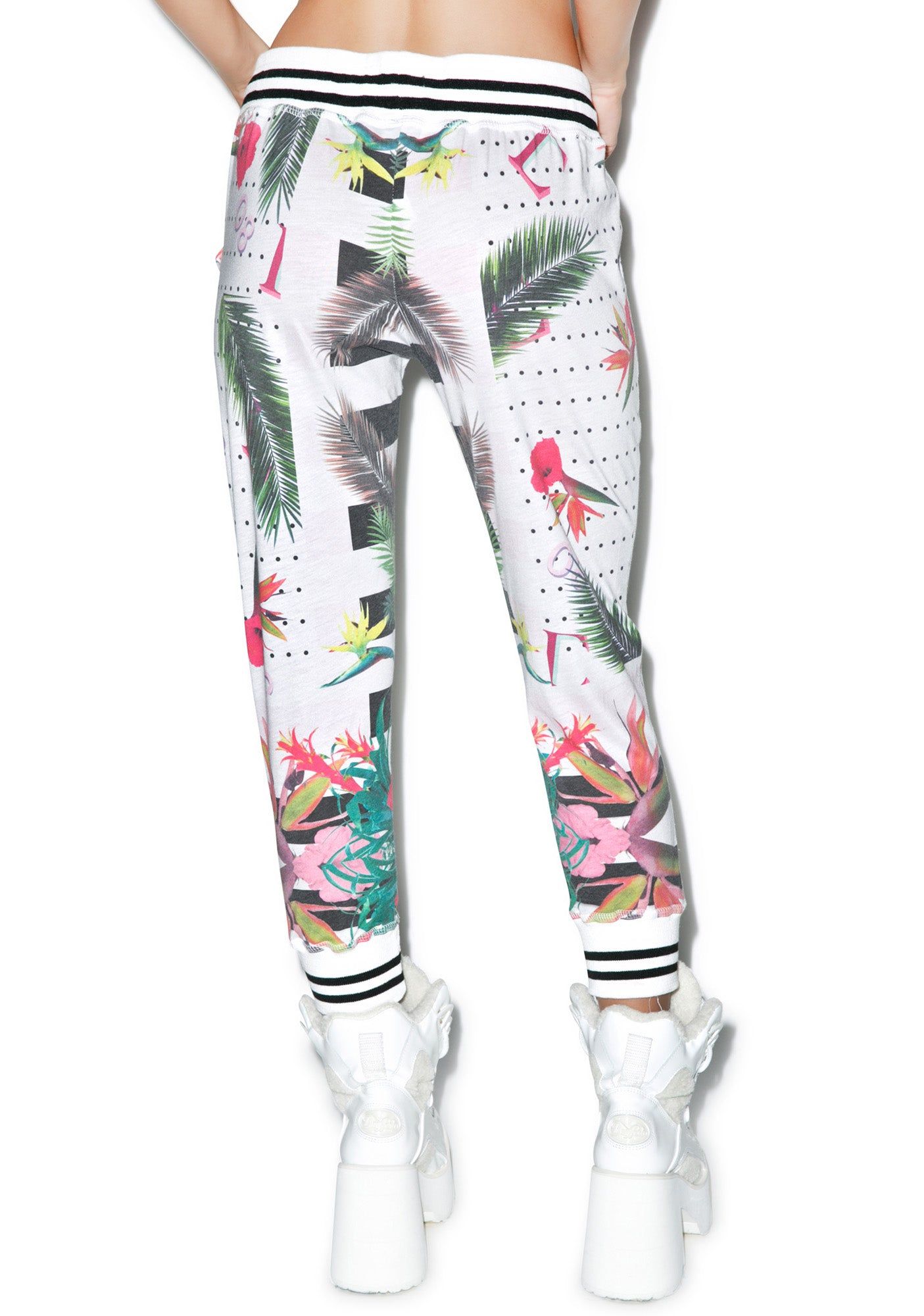 Floral Capri Runners sold by Dolls Kill product image thumbnail 2