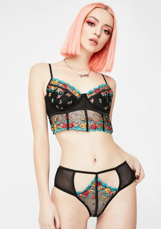 Garden Of Bliss Lace Set sold by Dolls Kill