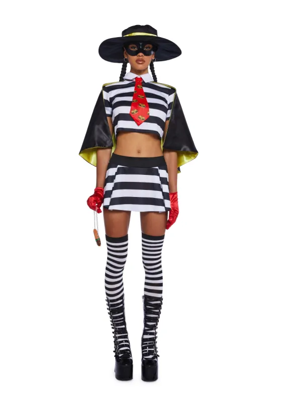 Burger Bandit Costume Set sold by Dolls Kill