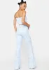 Cornflower Get Your Fix Flare Pants sold by Dolls Kill