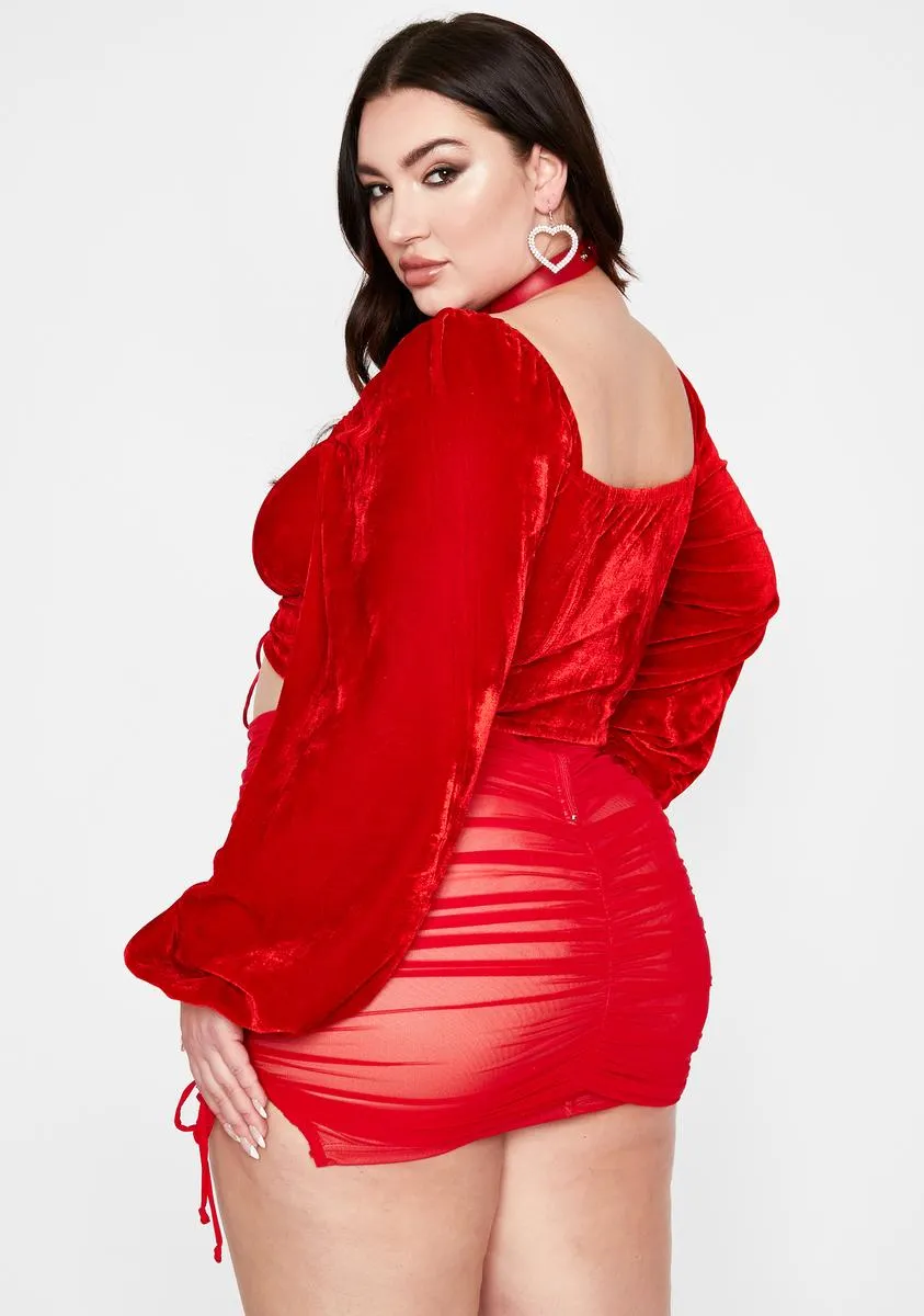 Hottie True Got Ur Number Ruched Skirt sold by Dolls Kill product image thumbnail 4