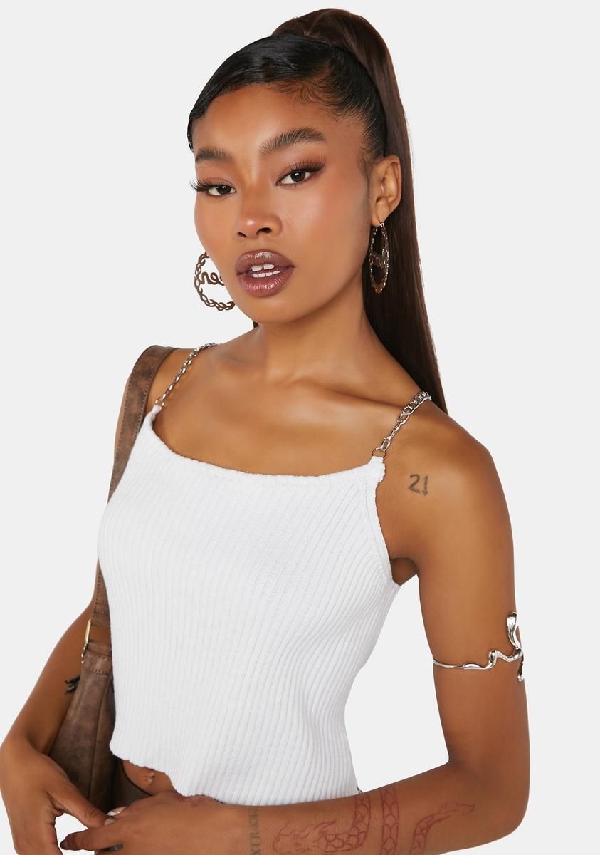 Hold Me Tight Knit Crop Tank sold by Dolls Kill product image thumbnail 4