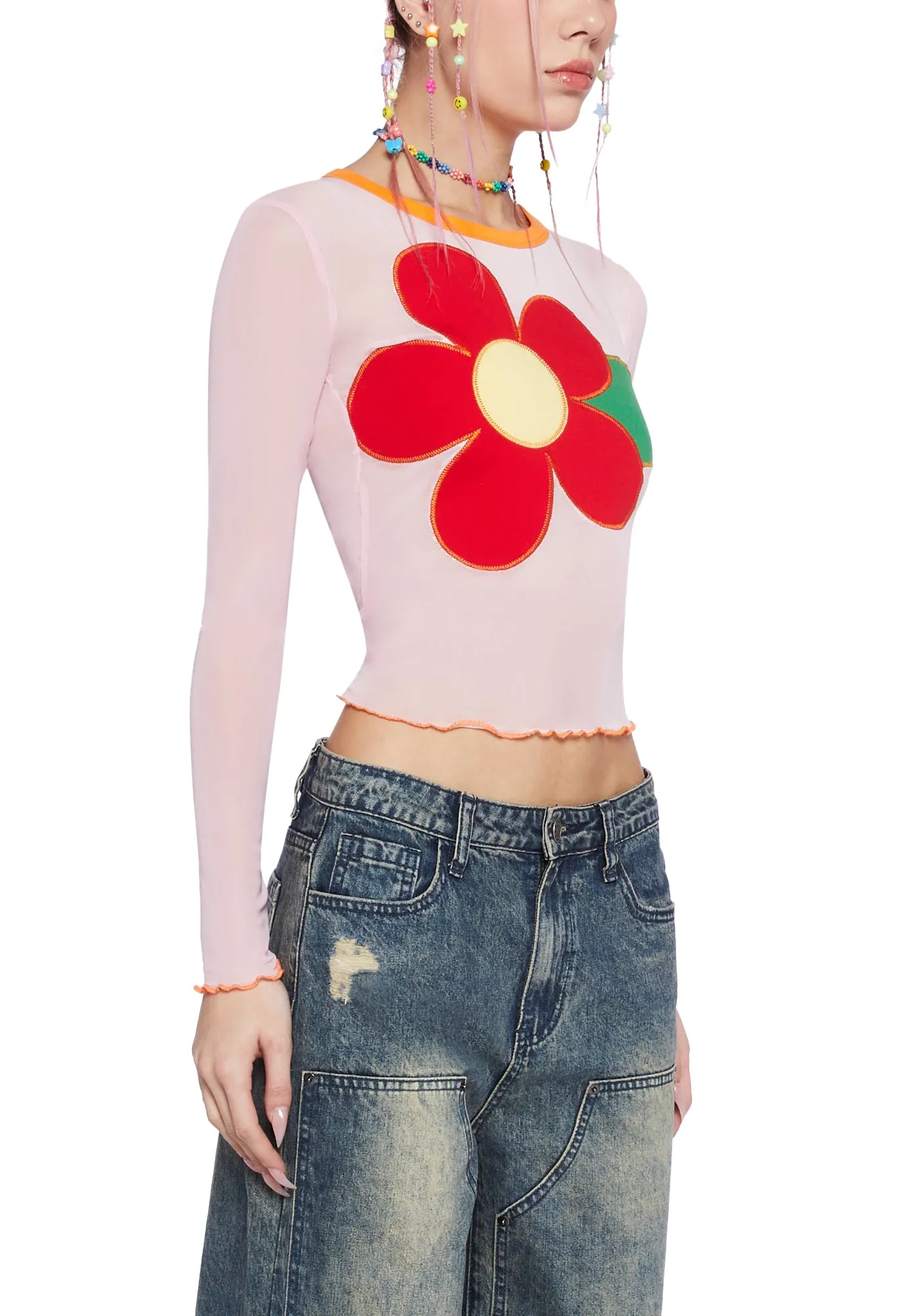 Daisy Spirit Long Sleeve Top sold by Dolls Kill product image thumbnail 5