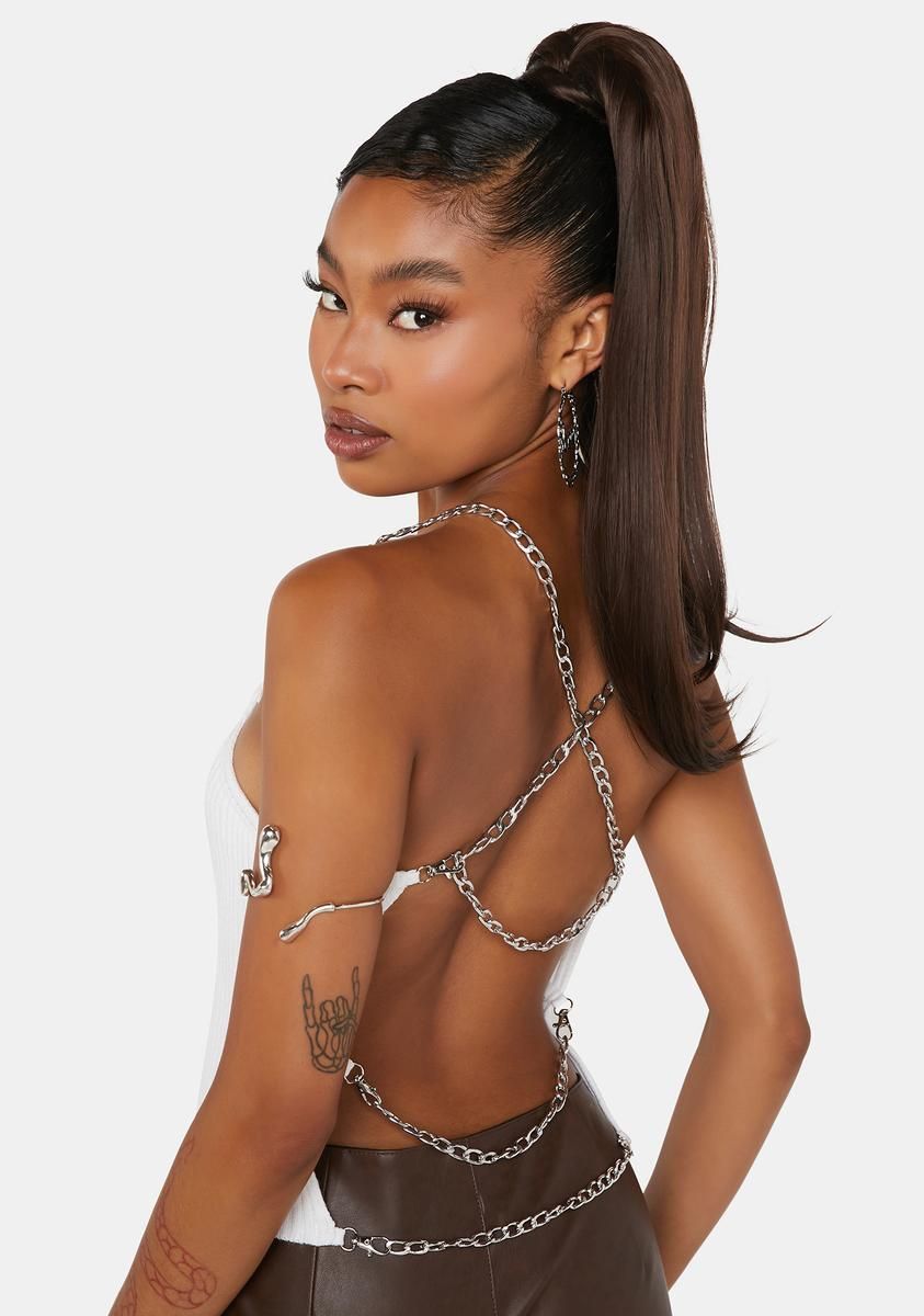 Hold Me Tight Knit Crop Tank sold by Dolls Kill product image thumbnail 2