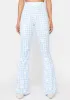 Cornflower Get Your Fix Flare Pants sold by Dolls Kill