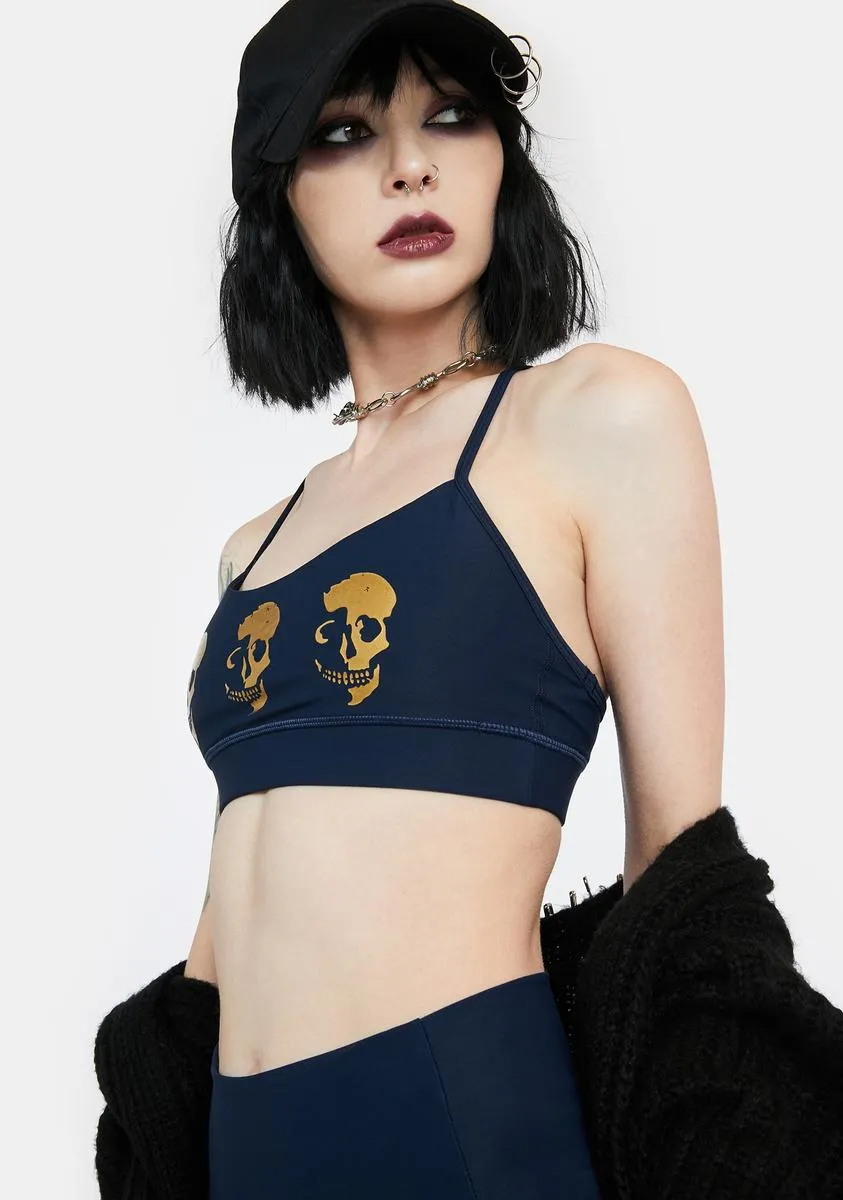 Skull Shadow Support Sports Bra sold by Dolls Kill product image thumbnail 2