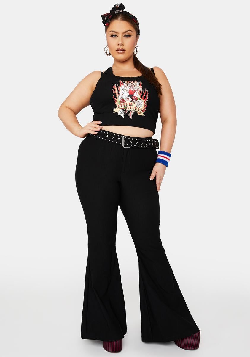 Plus Rock The Joint Flared Pants sold by Dolls Kill product image thumbnail 3