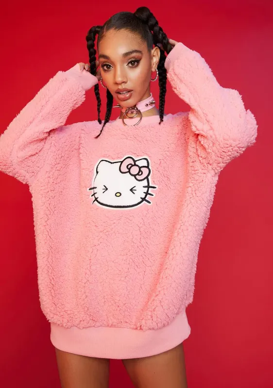 At First Blush Teddy Sweatshirt sold by Dolls Kill