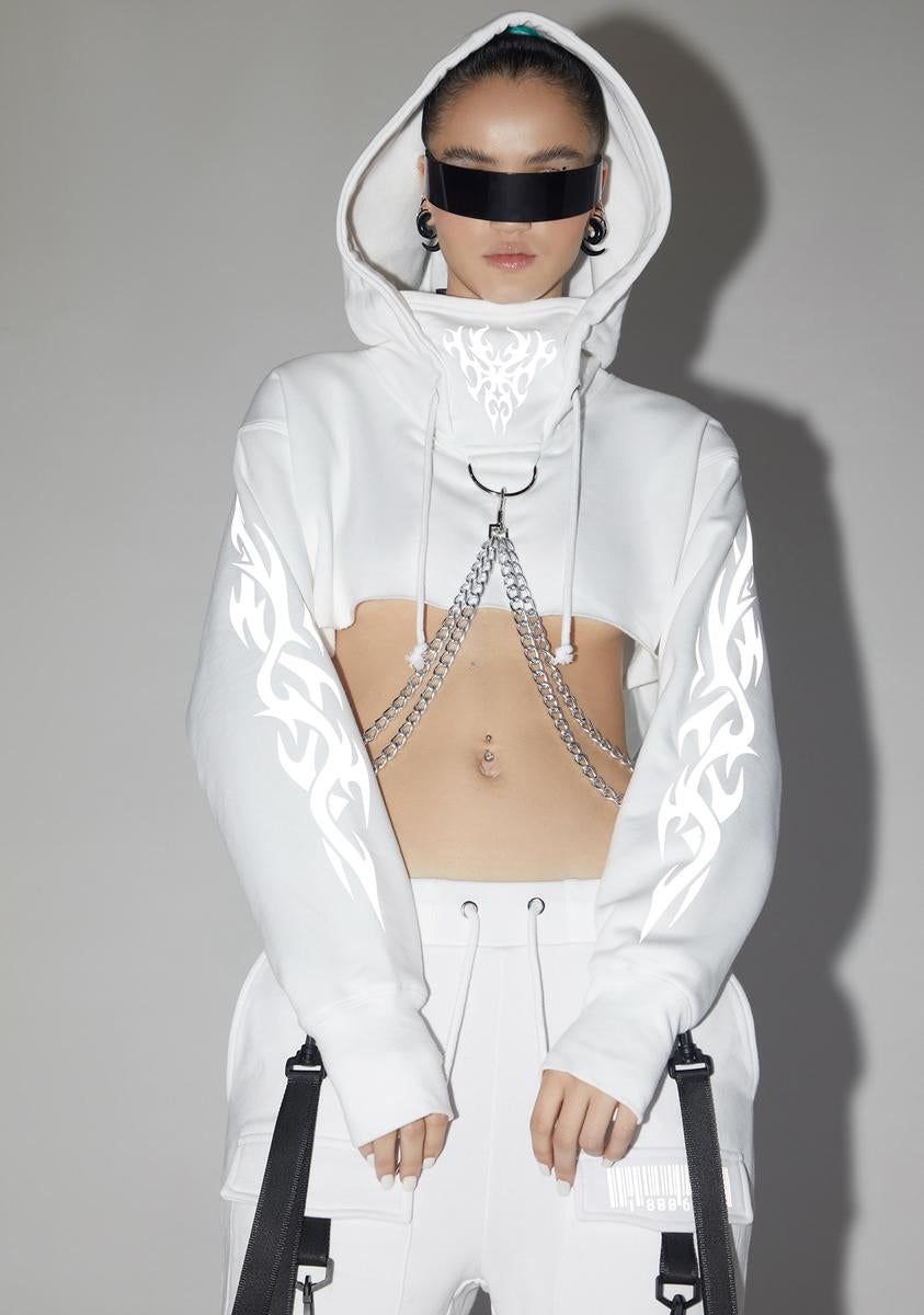 Pure Mark Of The Beast Chained Hoodie sold by Dolls Kill