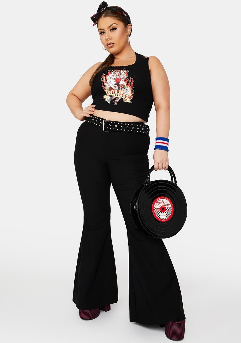 Plus Rock The Joint Flared Pants sold by Dolls Kill product image thumbnail 2