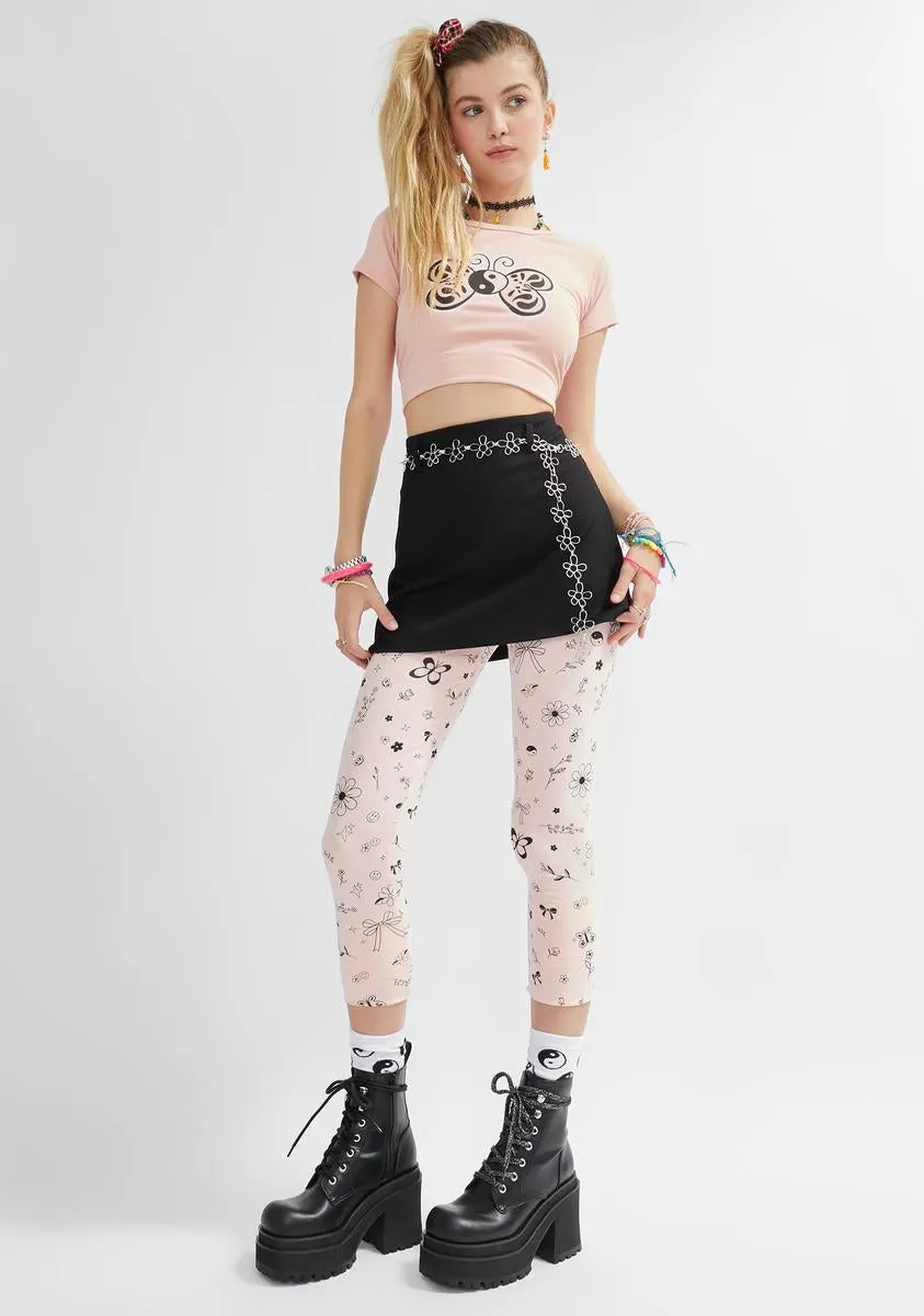 Secret Notes Printed Leggings sold by Dolls Kill product image thumbnail 3