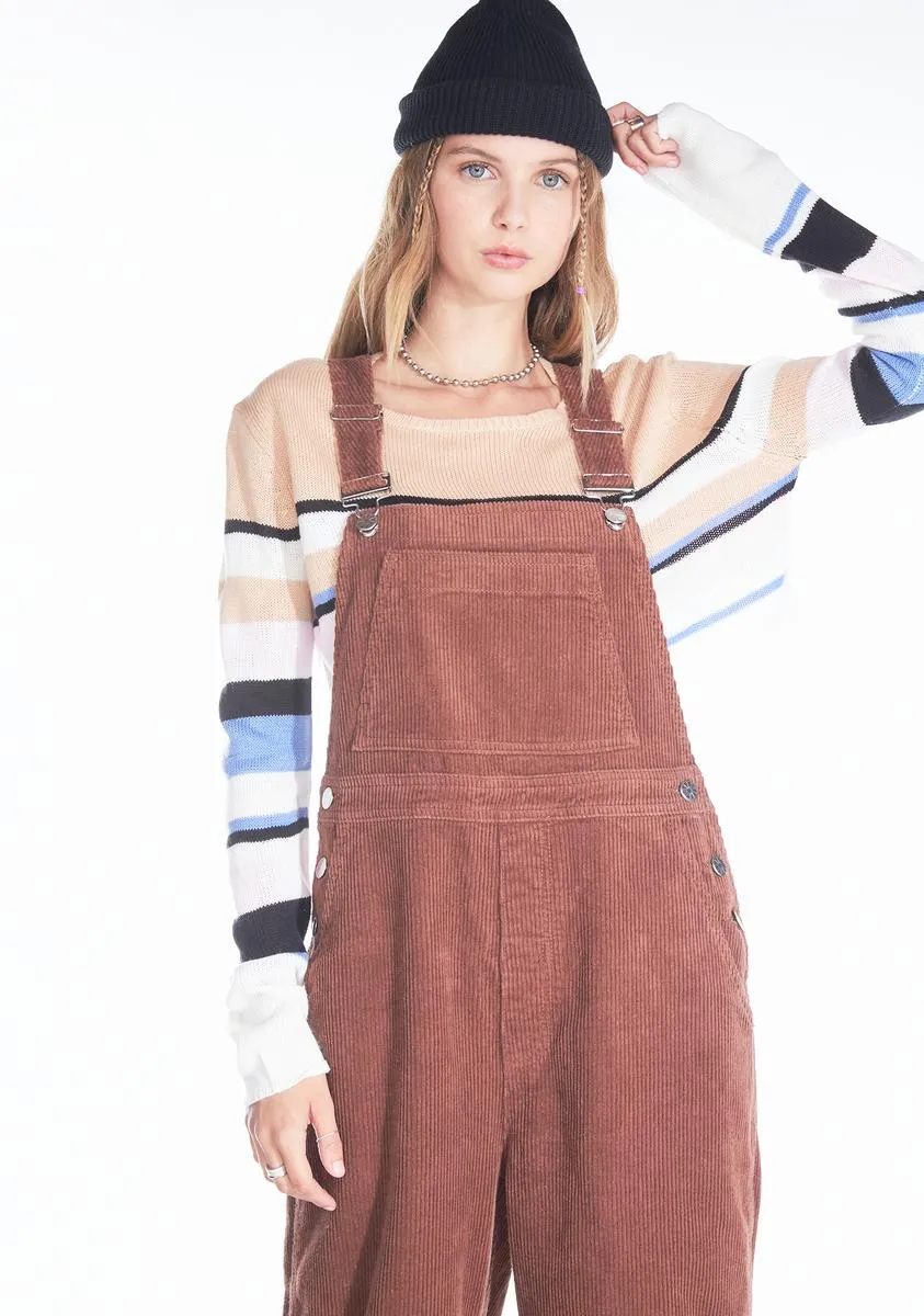 Simple Plans Corduroy Overalls sold by Dolls Kill