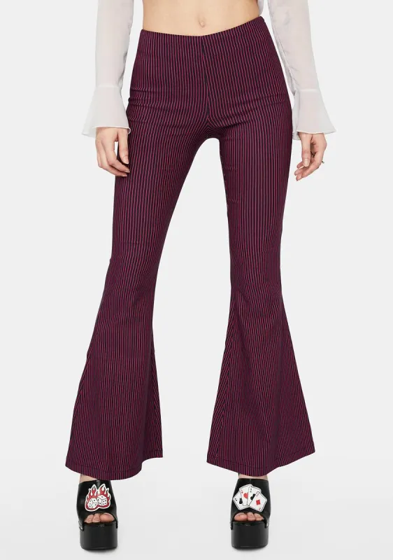 Feeling The Blues Flared Pants sold by Dolls Kill