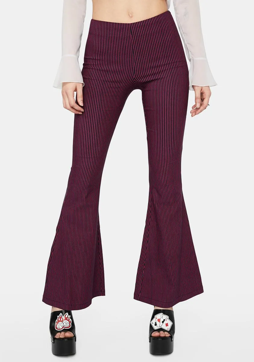 Feeling The Blues Flared Pants sold by Dolls Kill
