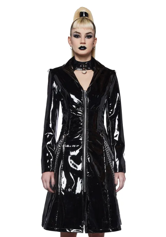 Temptress Triumph Trench Coat sold by Dolls Kill