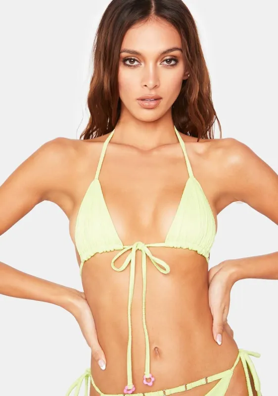 Kiwi Phillipa Plisse Bikini Top sold by Dolls Kill