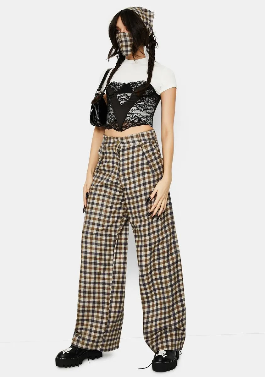 40's Check Yeva Trousers sold by Dolls Kill product image thumbnail 2