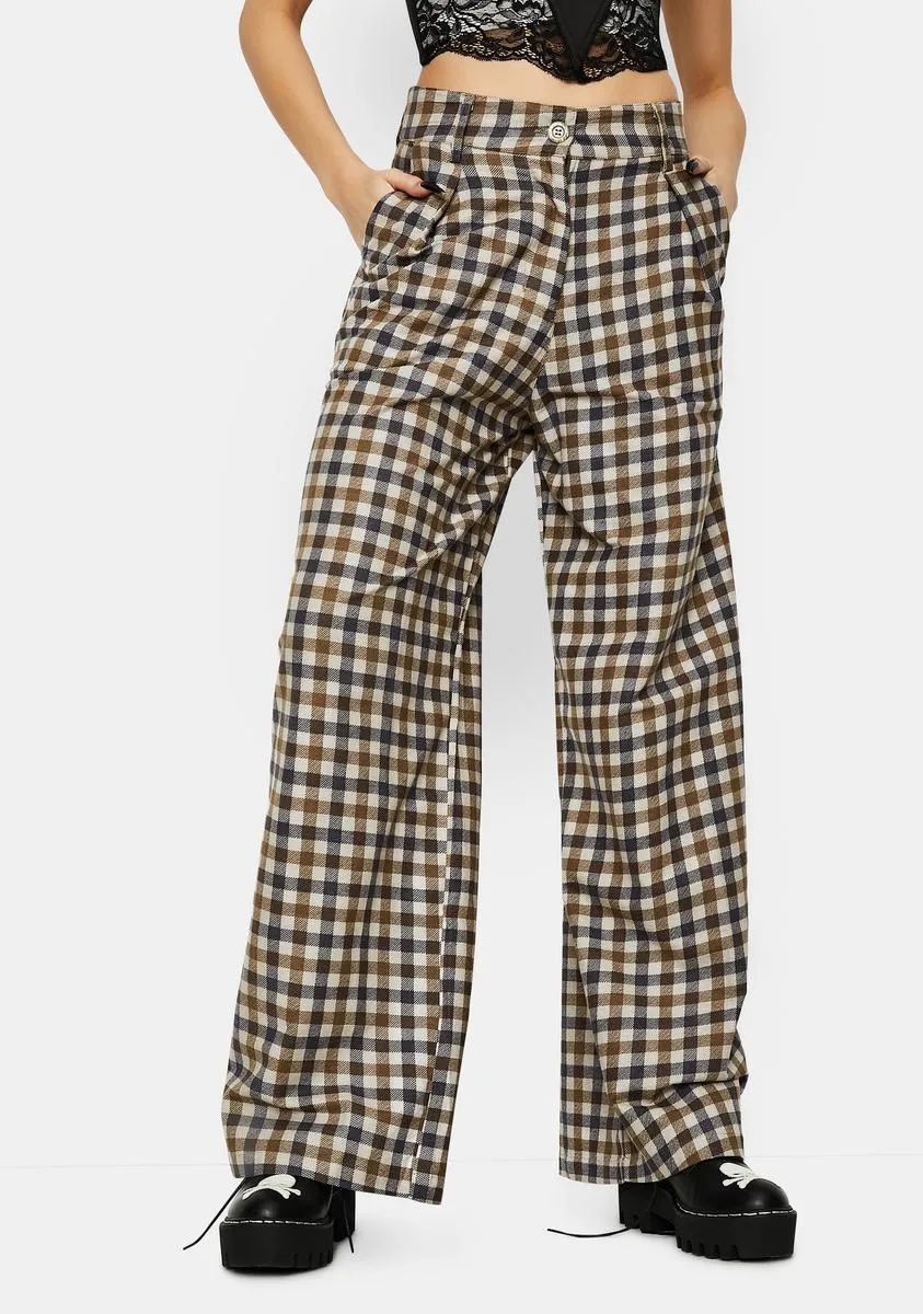 40's Check Yeva Trousers sold by Dolls Kill