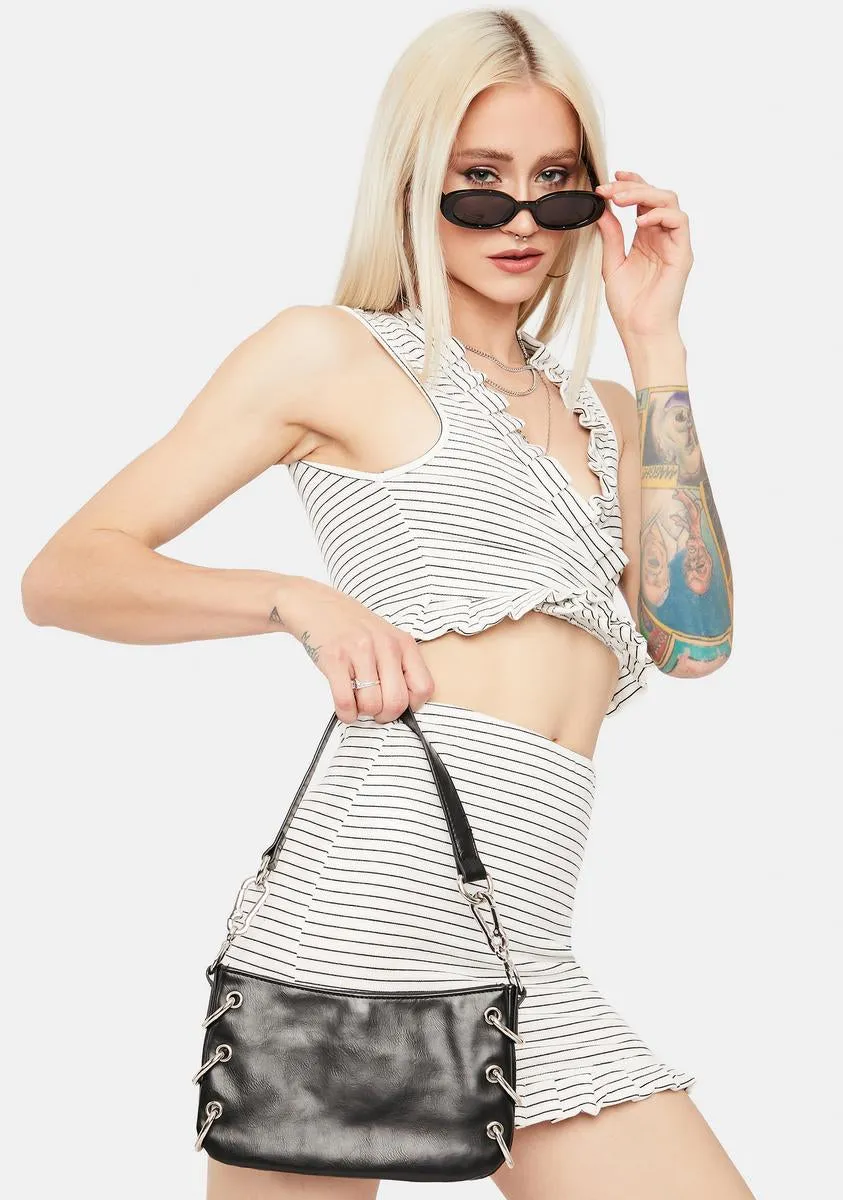 Blanc Between The Bliss Striped Skirt Set sold by Dolls Kill product image thumbnail 2