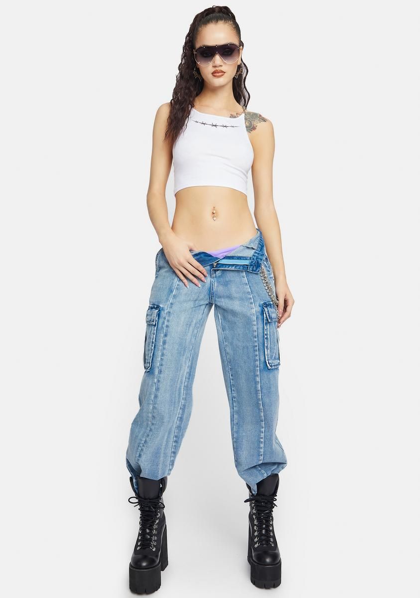 Angel Dangerously In Love Crop Tank sold by Dolls Kill product image thumbnail 3