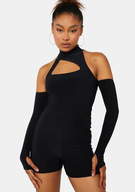 Thumb Sleeves Detail Unitard made by Public Desire