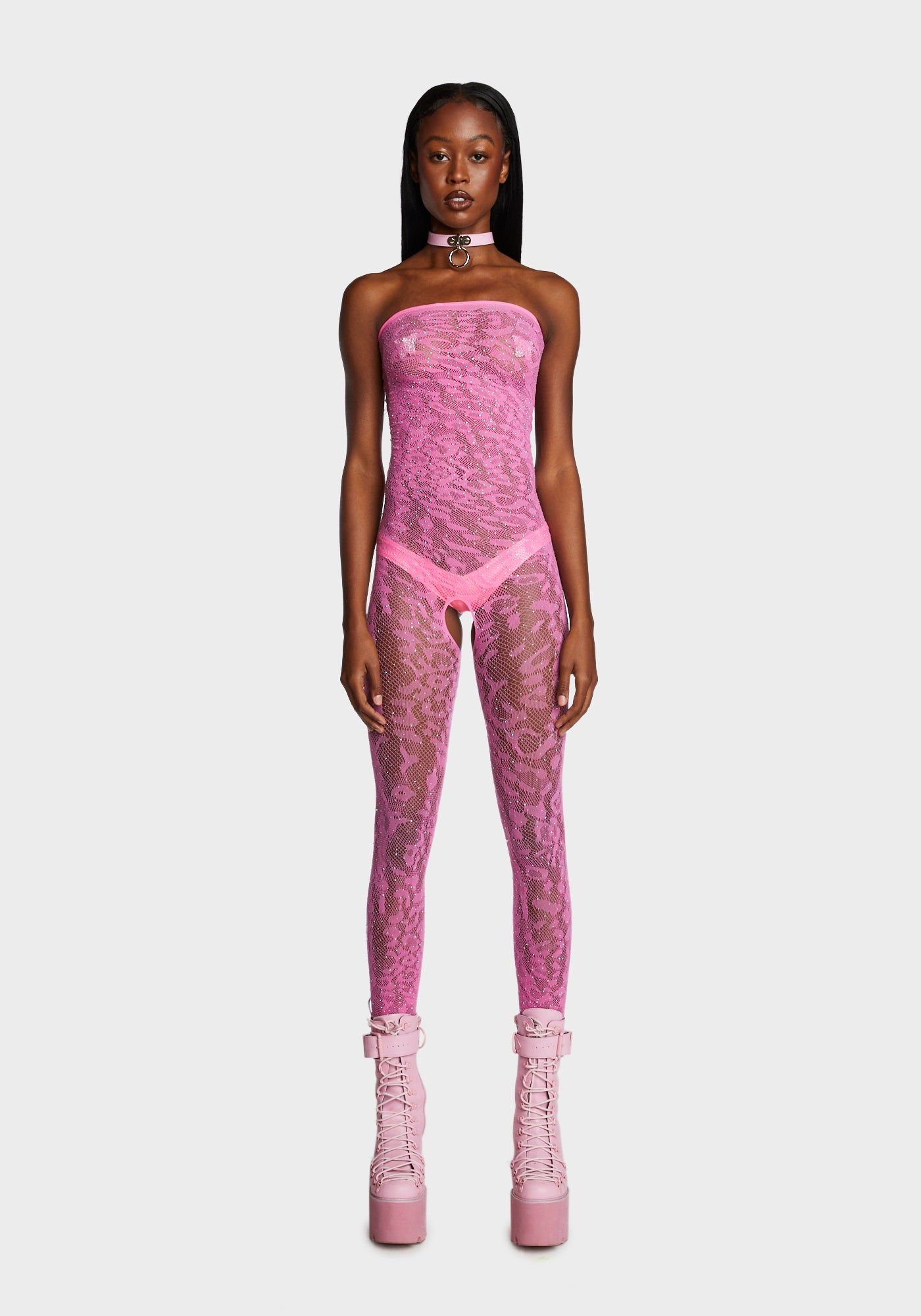 Free Pass Sheer Bodystocking sold by Dolls Kill
