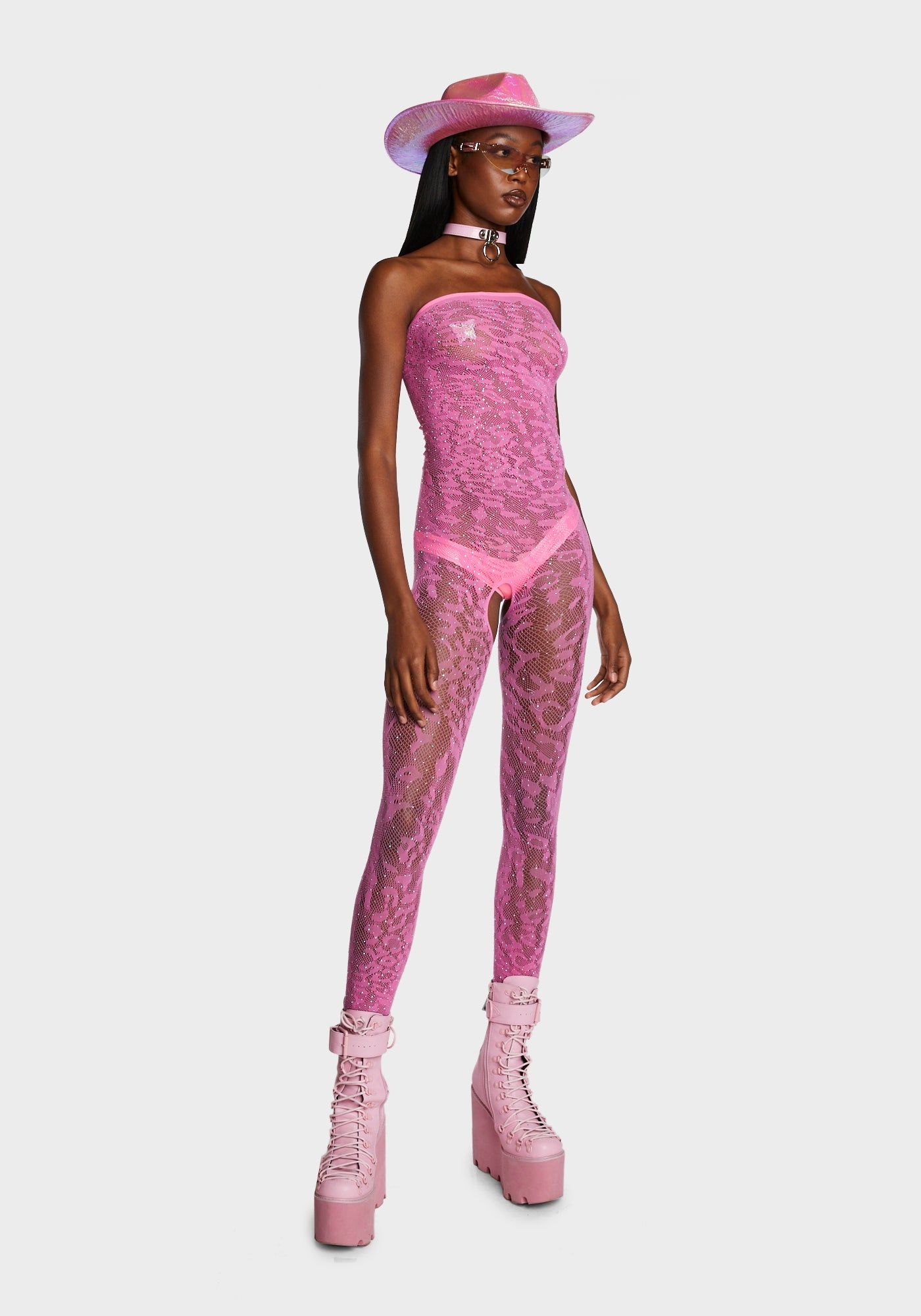 Free Pass Sheer Bodystocking sold by Dolls Kill product image thumbnail 5