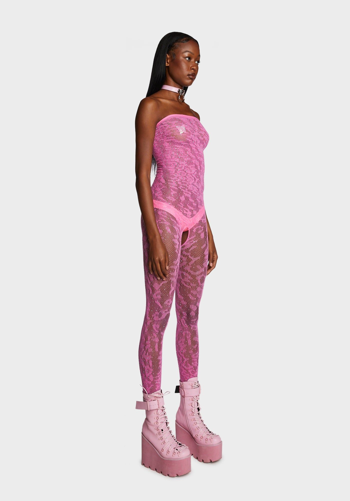 Free Pass Sheer Bodystocking sold by Dolls Kill product image thumbnail 3