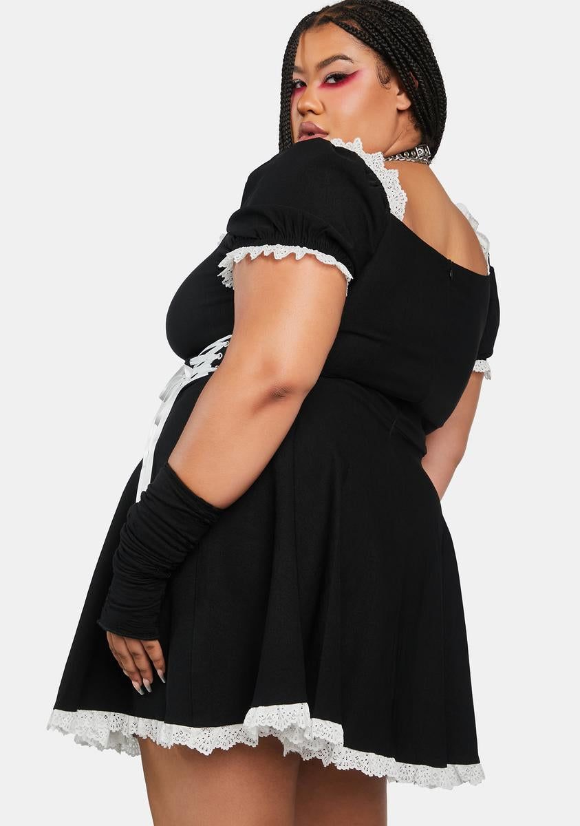 Plus Don't Test Me Mini Dress sold by Dolls Kill product image thumbnail 4