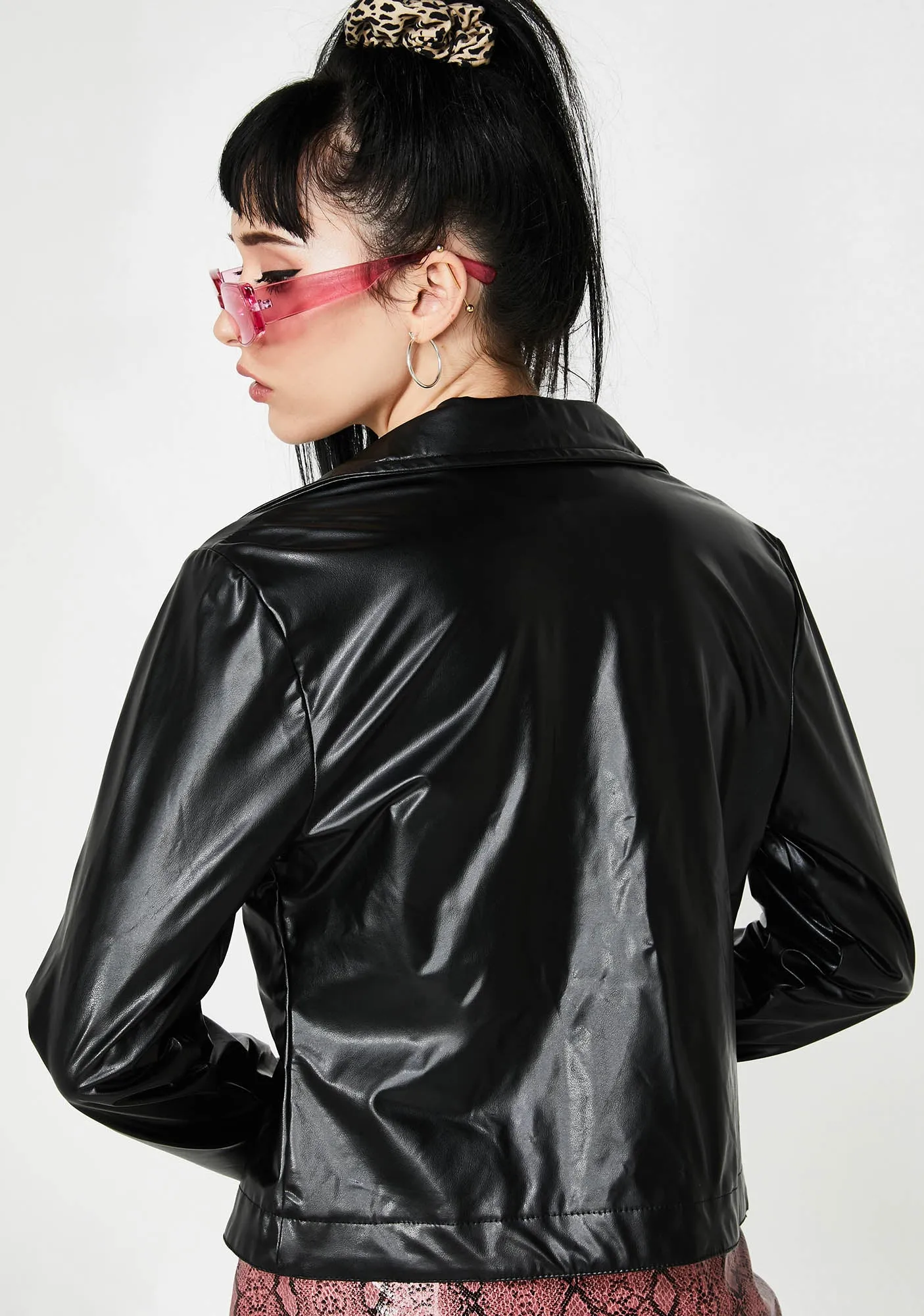 Vintage 90s Leopard Pocket Jacket sold by Dolls Kill product image thumbnail 4