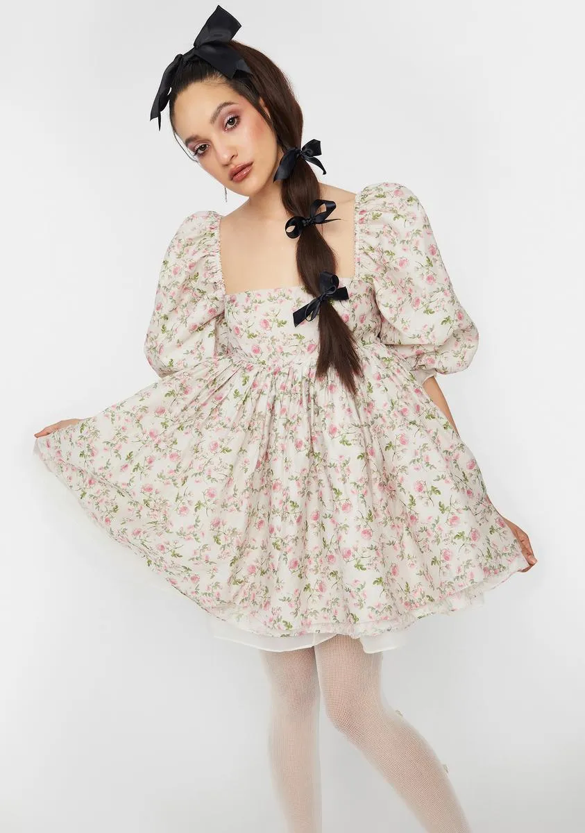 The Heritage Rose Puff Dress sold by Dolls Kill product image thumbnail 2